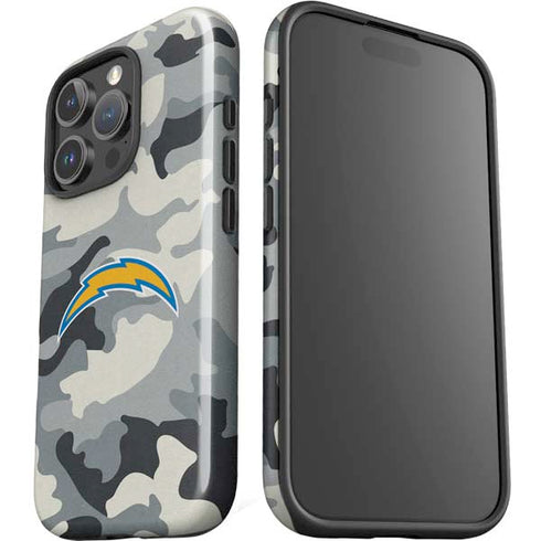 NFL Los Angeles Chargers Camo iPhone 16 Pro Impact Case